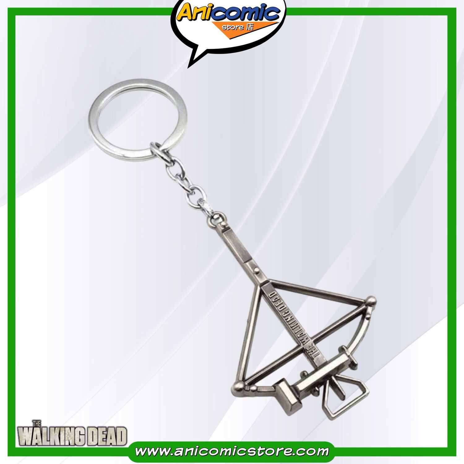 Llavero Ballesta Daryl gris