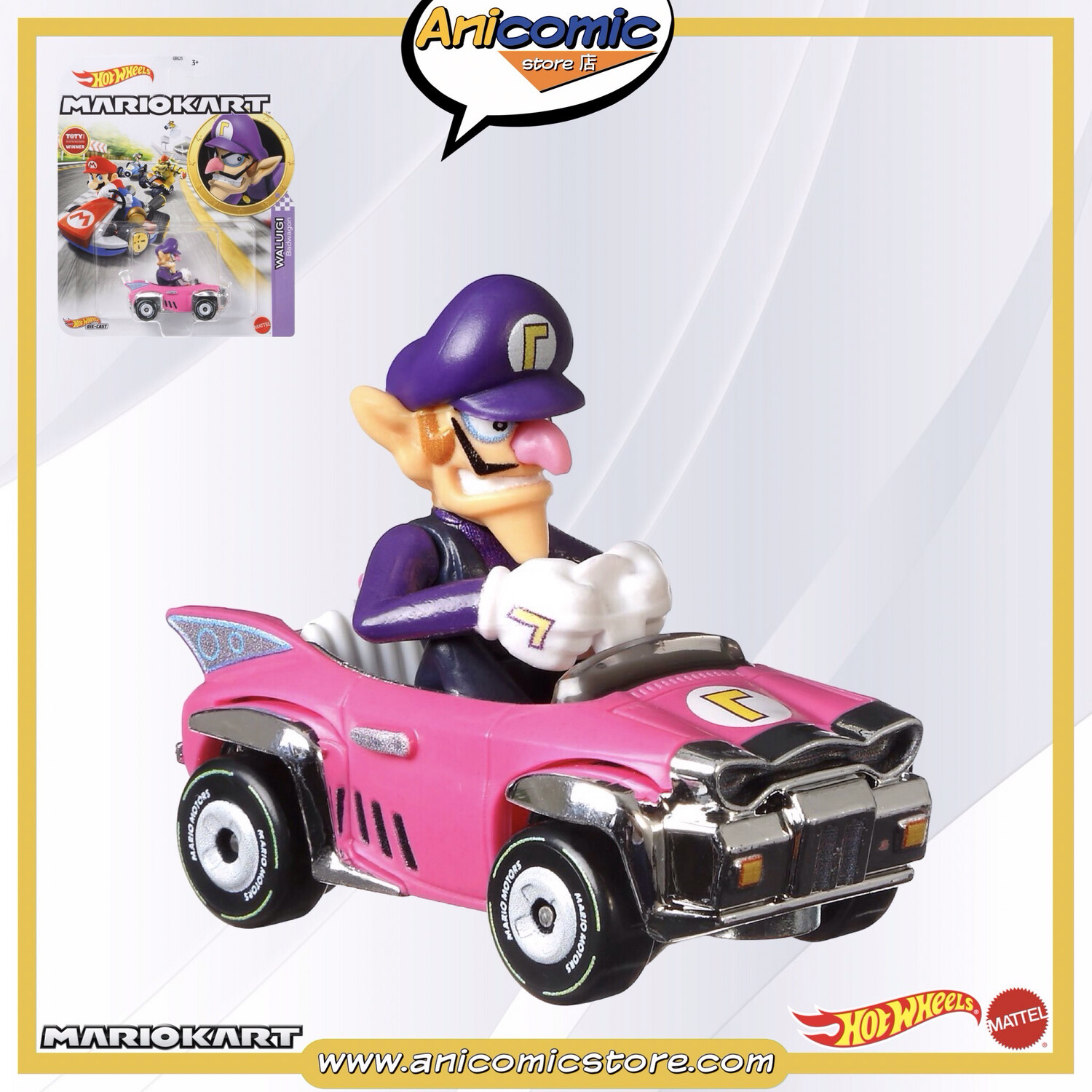 Hot Wheels Waluigi Badwagon - Mario Kart