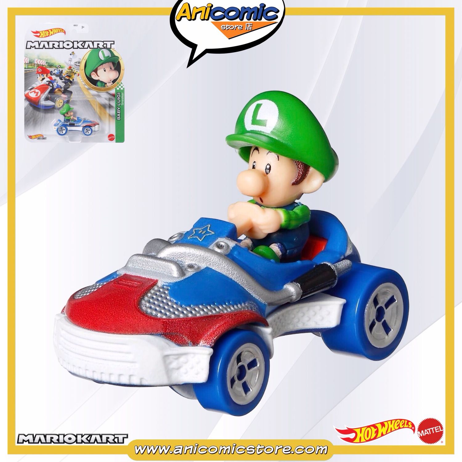 Hot Wheels Baby Luigi Sneeker - Mario Kart