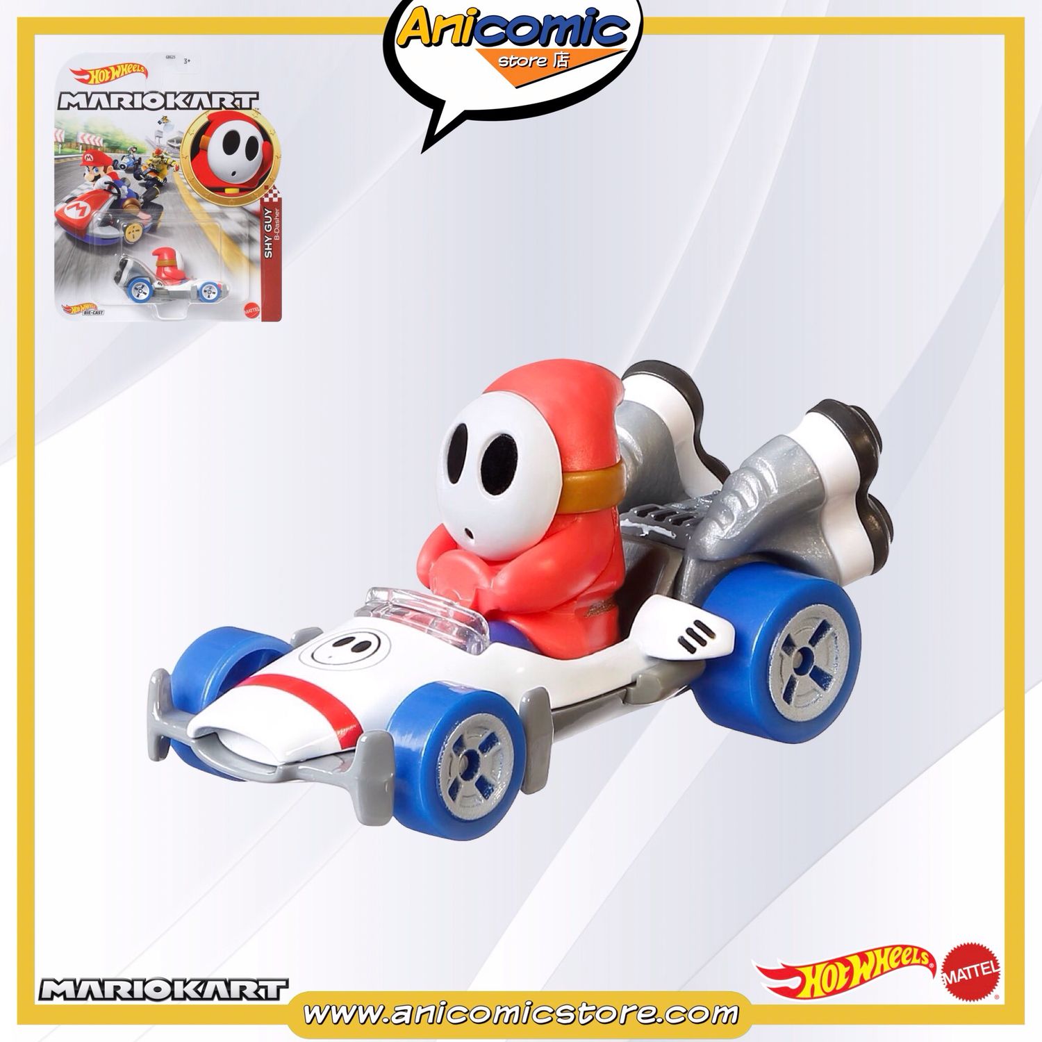 Hot Wheels Shy Guy B-Dasher - Mario Kart Hot Wheels Shy Guy B-Dasher - Mario Kart