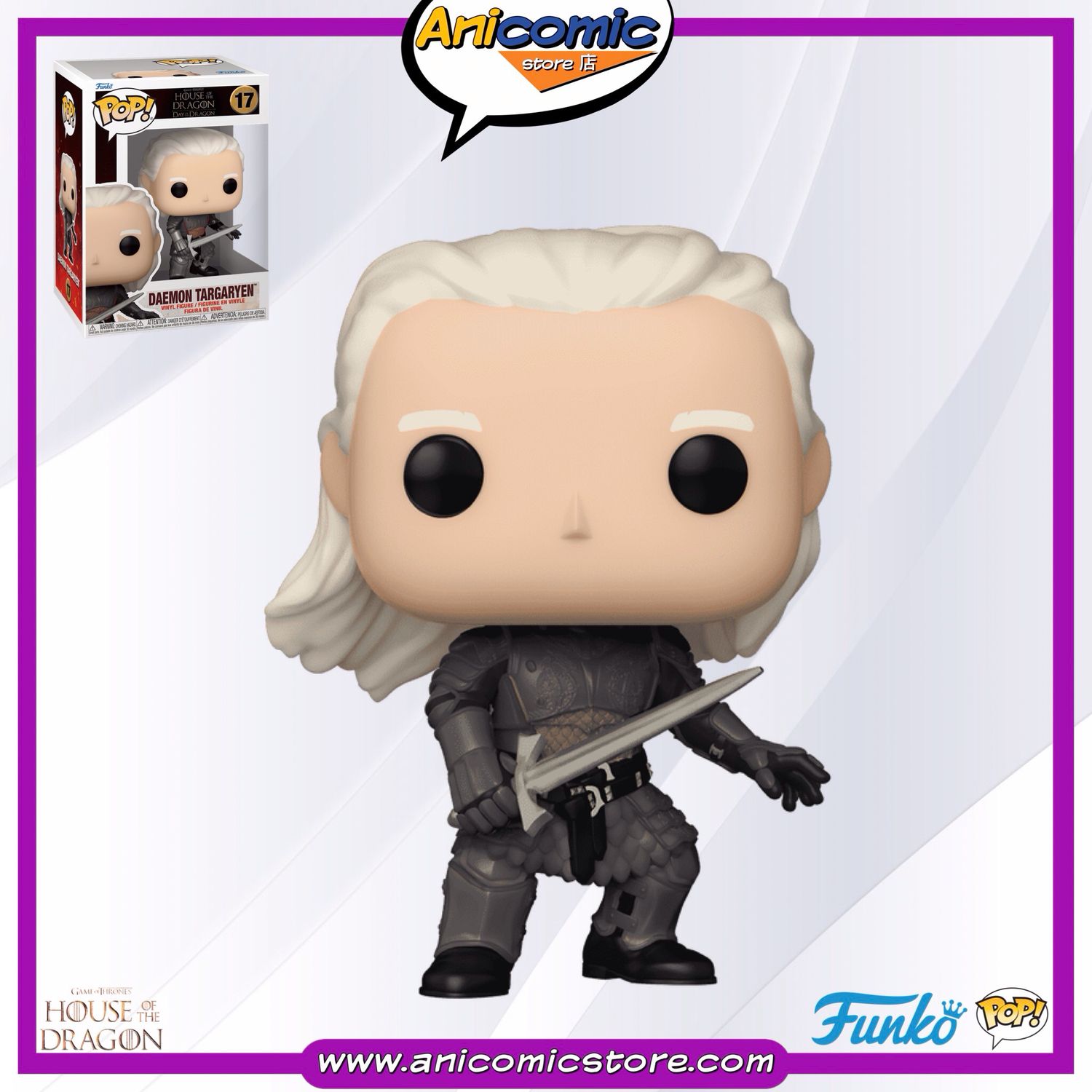 Funko Pop Daemon Targaryen - House of the Dragon Funko Pop Daemon Targaryen - House of the Dragon