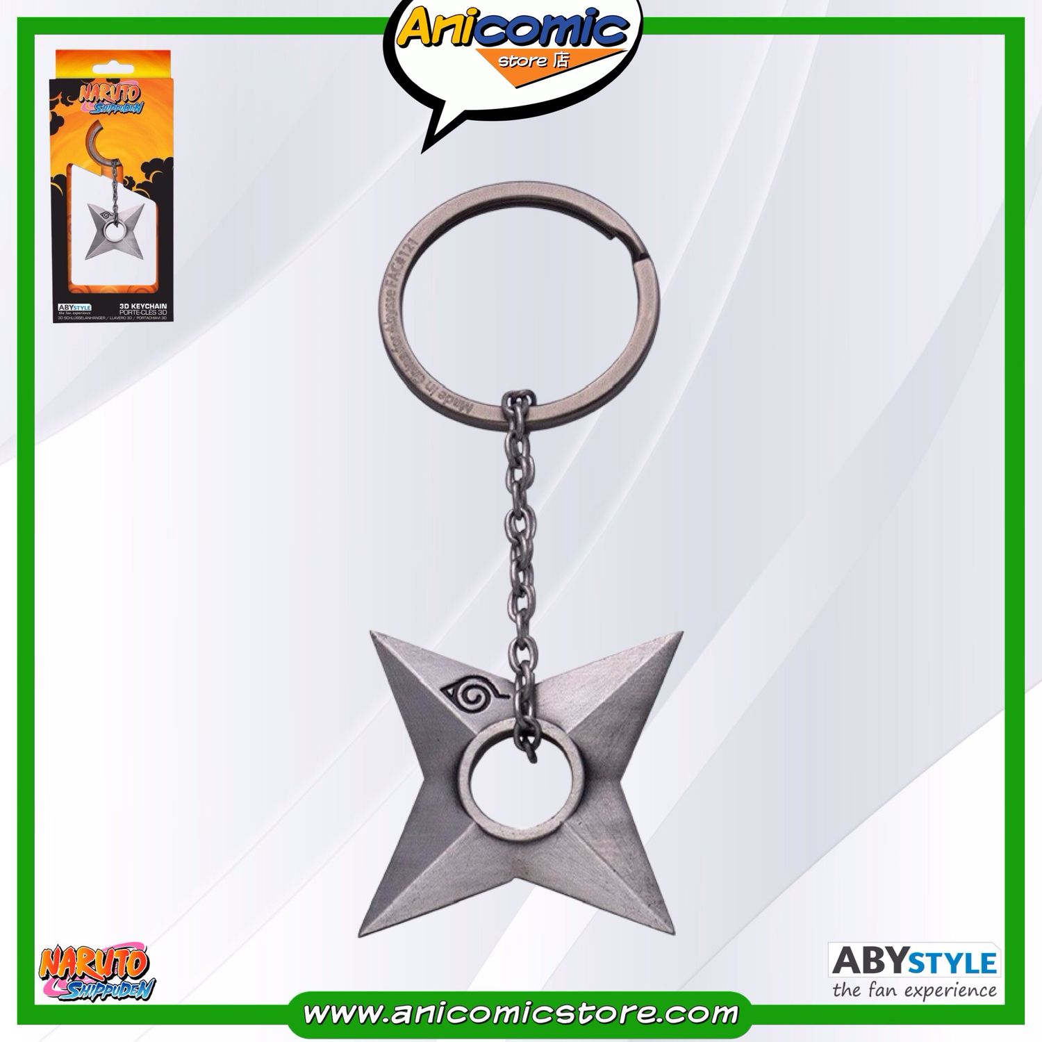 Llavero Shuriken Konoha