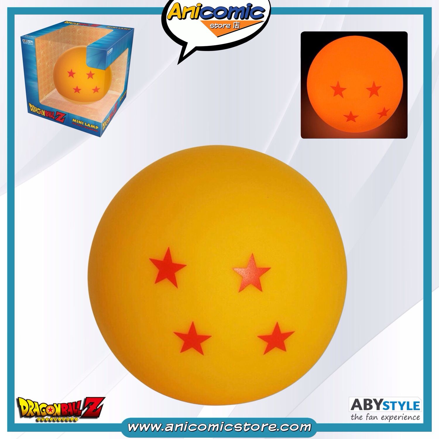 Lámpara táctil Esfera 4 estrellas - Dragon Ball Z