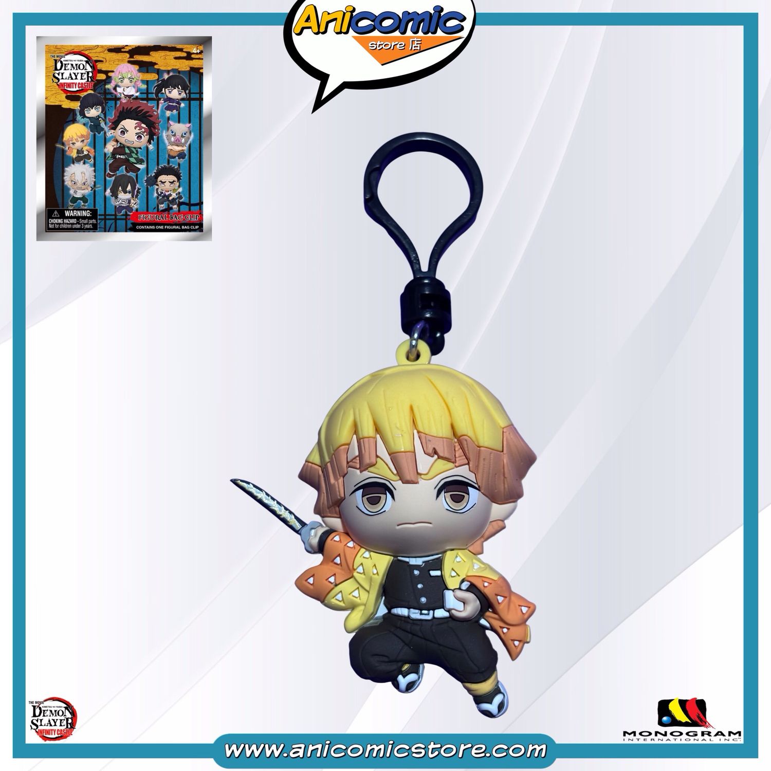 Bag Clip Zenitsu Agatsuma - Demon Slayer: Infinity Castle
