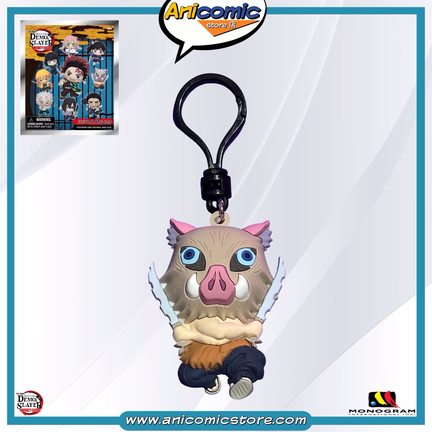 Bag Clip Inosuke Hashibira - Demon Slayer: Infinity Castle Bag Clip Inosuke Hashibira - Demon Slayer: Infinity Castle