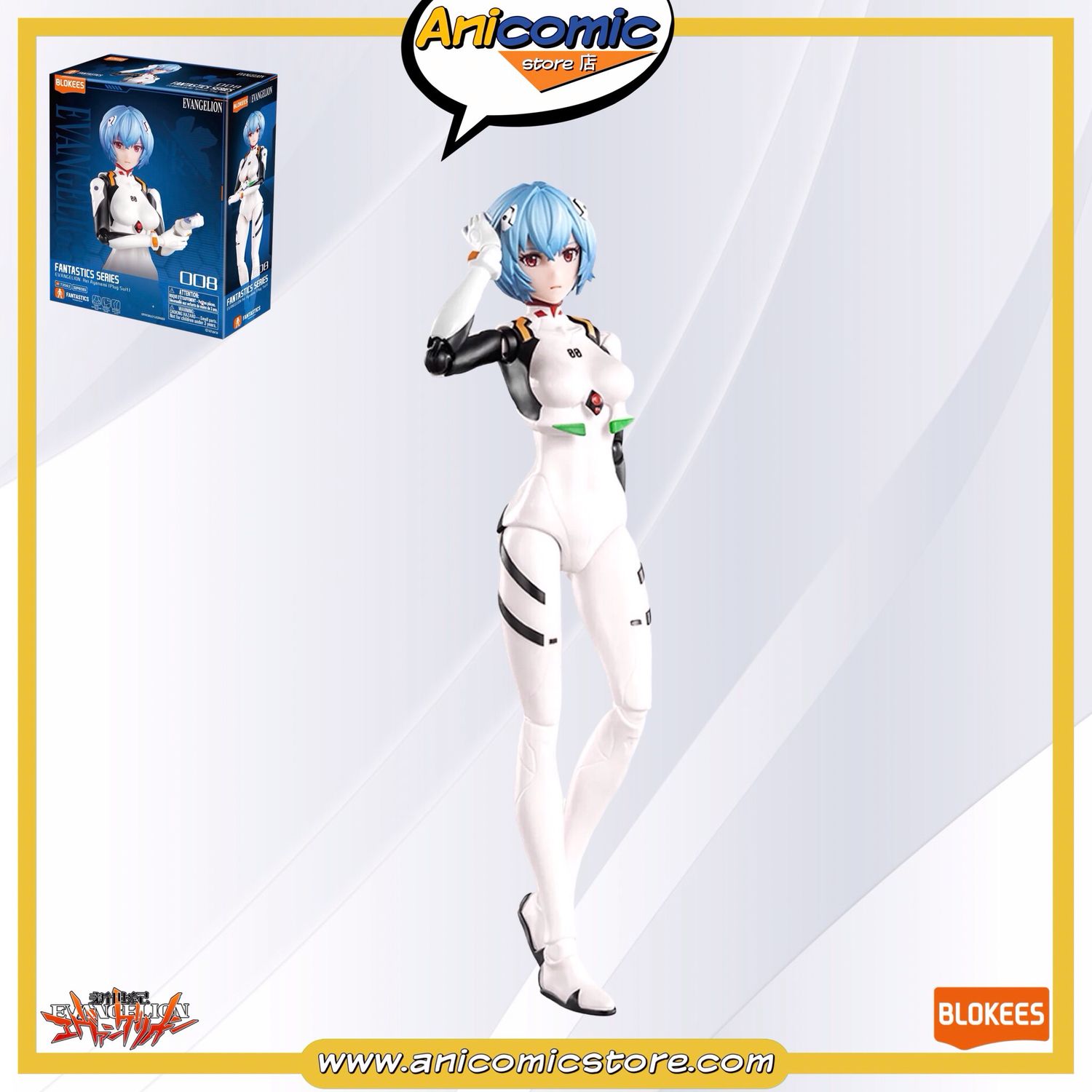 Blokees Model Kit Rei Ayanami - Neon Genesis Evangelion
