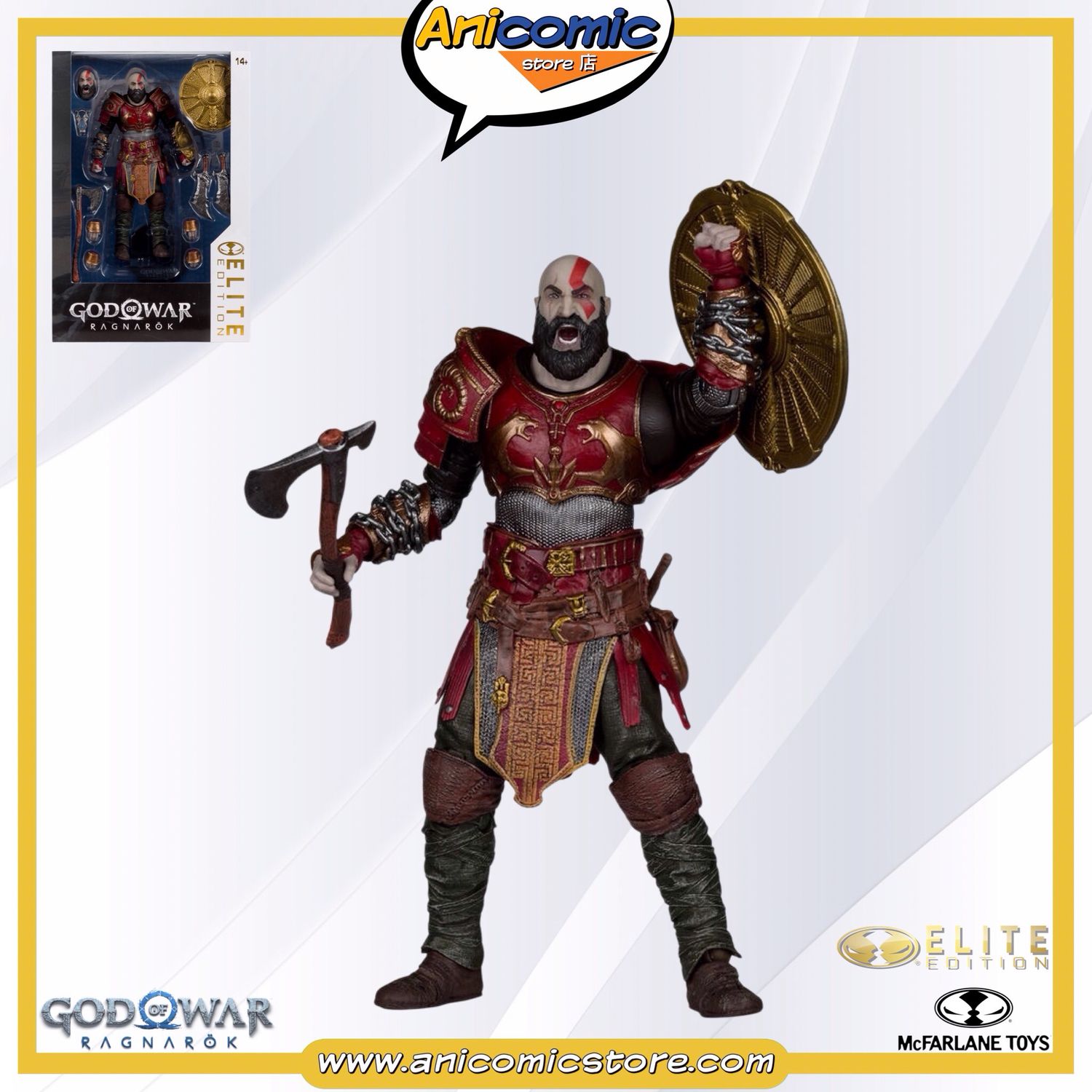 McFarlane Toys Kratos with Ares Armor - Elite Edition - God Of War Ragnarok