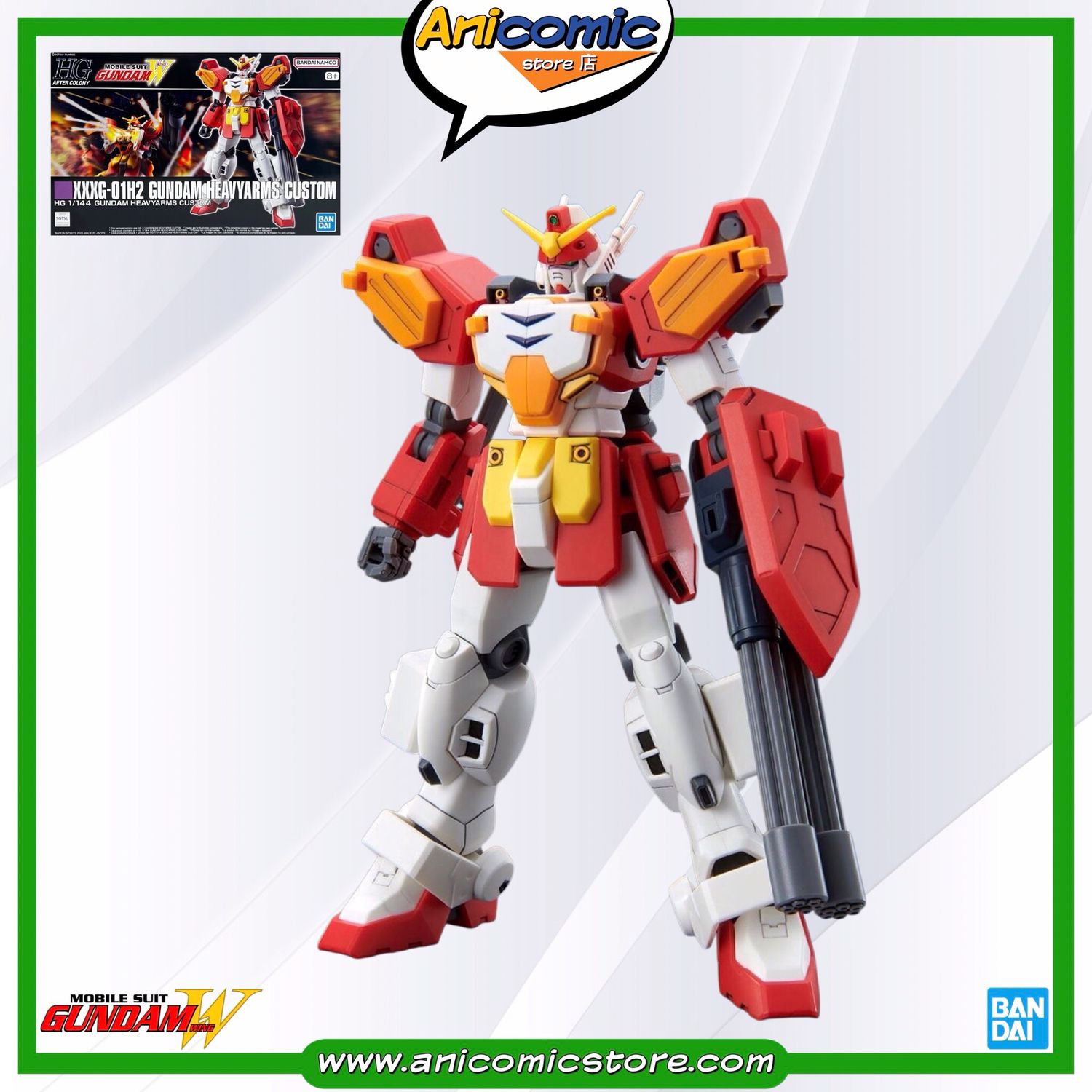Gundam HG 1:144 Model Kit Heavyarms custom - Gundam Wing Gundam HG 1:144 Model Kit Heavyarms custom - Gundam Wing