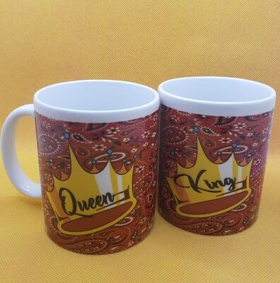 (Red King & Queen) Coffee Mugs