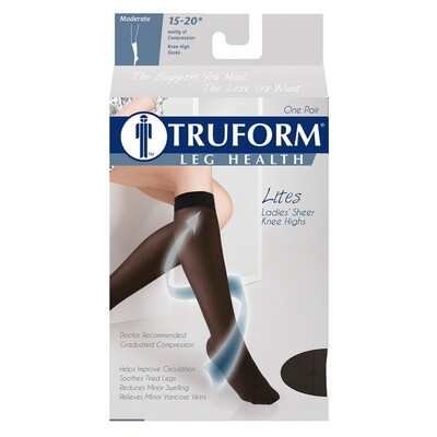 Compression Socks  TRUFORM 15-20mmHg Knee High