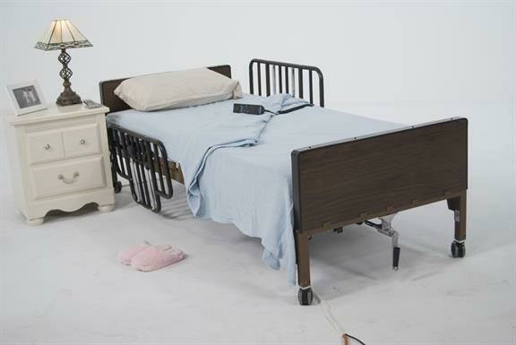 Semi-Electric Bed with Half Rails
