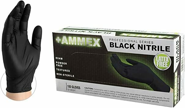 Gloves Ammex Black Nitril