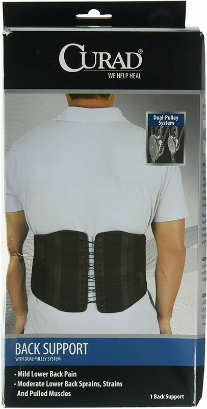 Back Support With Dual-Pulley System