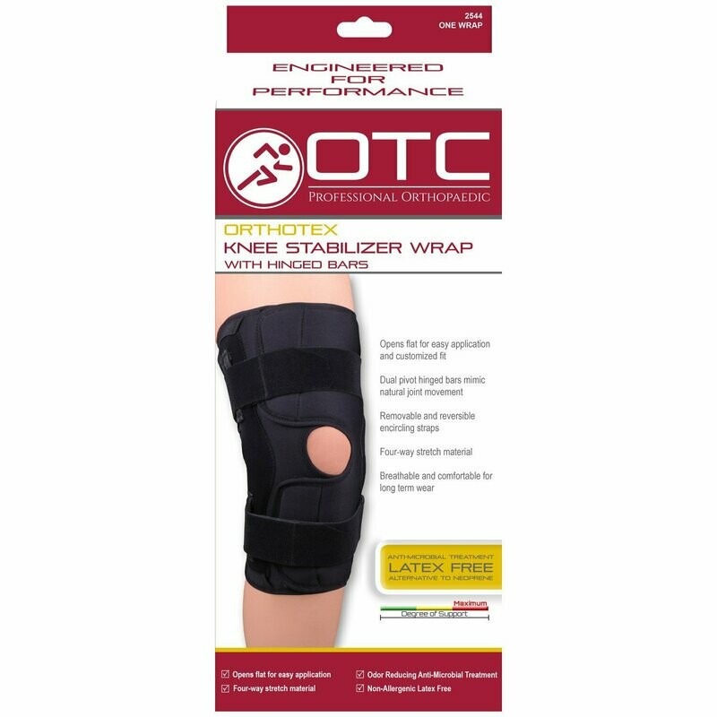 Knee Brace Wraparound Hinged, Medium  (2544)