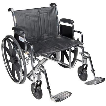 Wheelchair, Heavy Duty 24&quot;