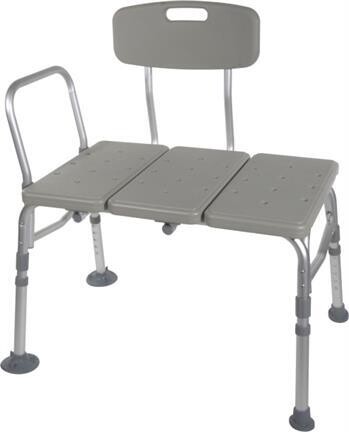 Transfer Bench with Adjustable Backrest