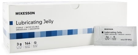 Lubricating Jelly McKesson 3 Gram Individual Packet Sterile