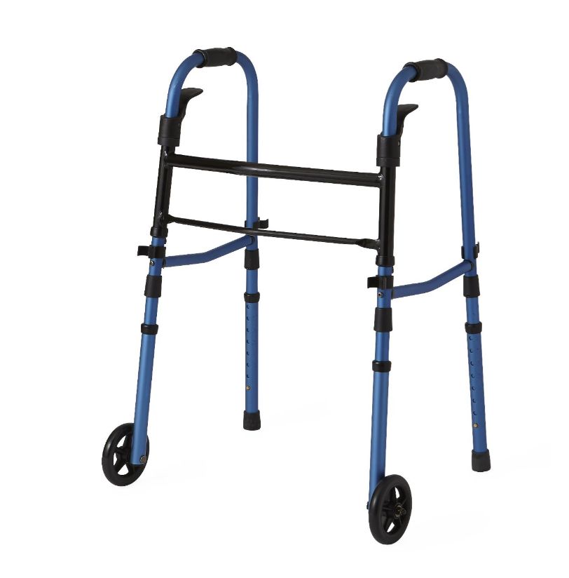 Walker Folding 5" Wheels Blue