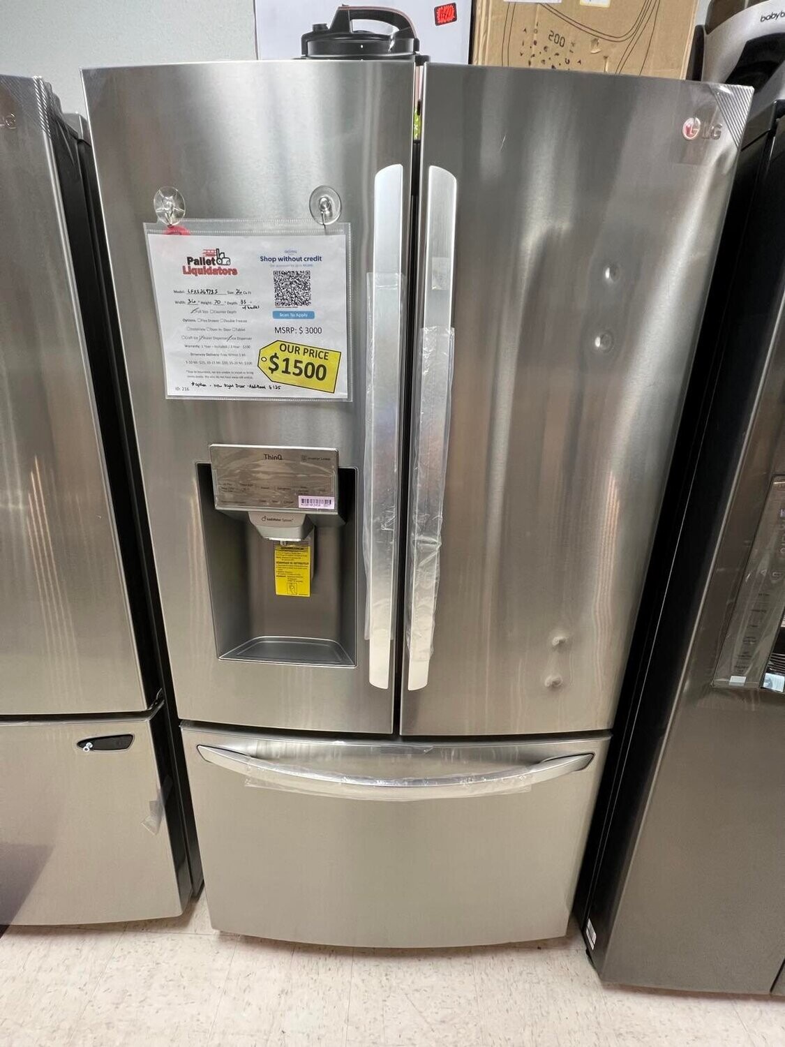 LG LFXS26973S Refrigerator