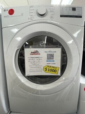 LG WM3400CW/DLE3400W Washer & Dryer Set