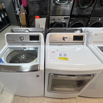 LG WT7800CW / DLGX7881WE Washer & Dryer Set