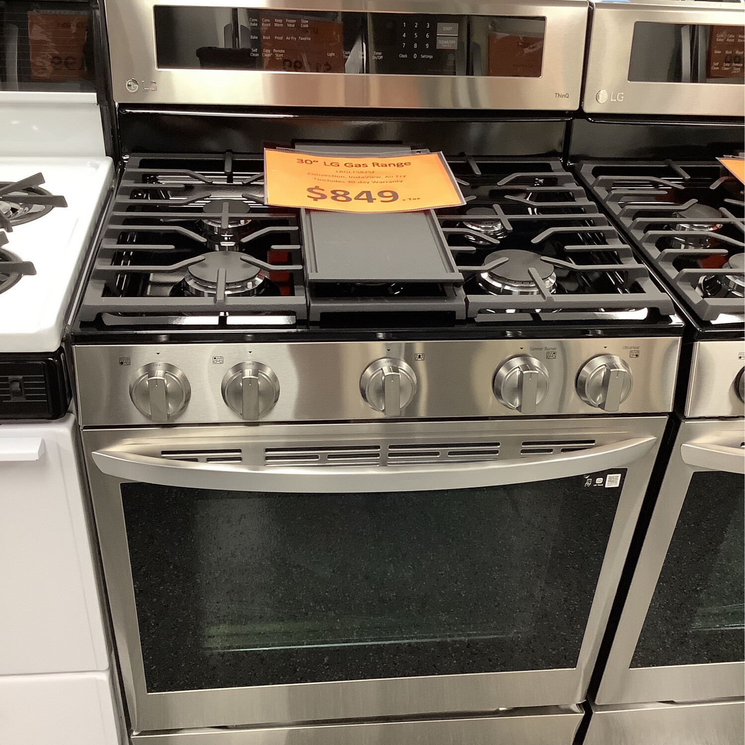 LG 5.8 cu ft. Smart Wi-Fi Enabled True Convection InstaView® Gas Range with Air Fry