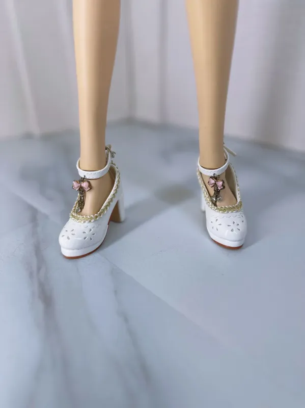 Smartdoll White with  Pink Ribbon Shoes On Stock