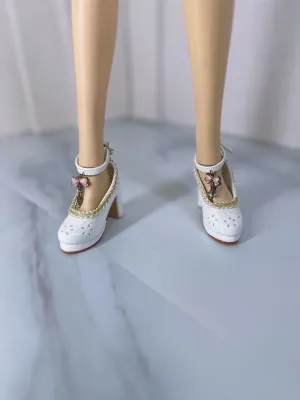 Smartdoll White with  Pink Ribbon Shoes On Stock