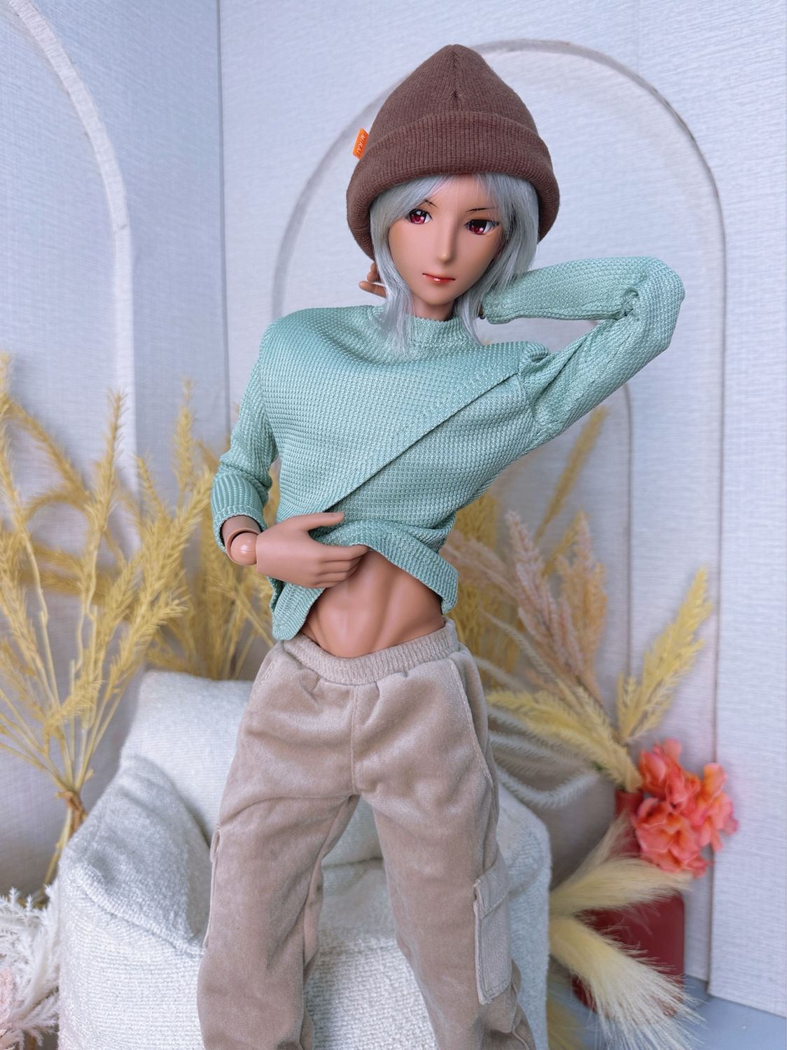 Smartdoll BOY Diagonal Layered Pullover Set