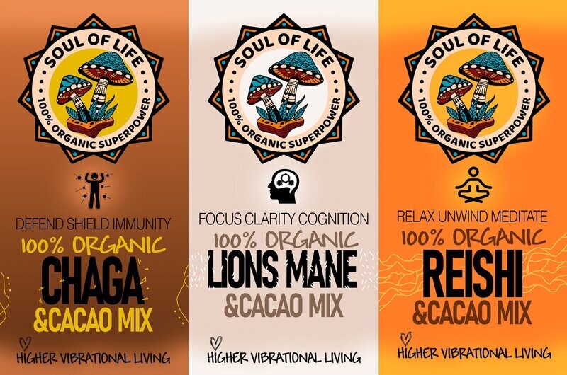 Mushroom & Cacao Blends