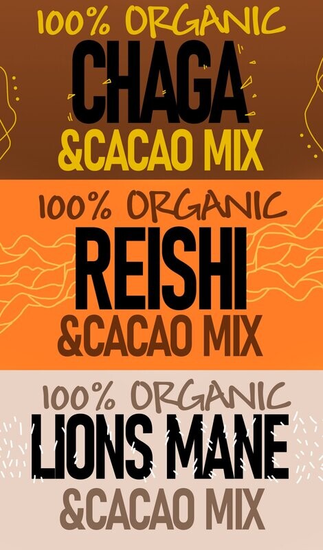 Mushroom Extract & Cacao Mix (Bundle deal) ALL 3 !!