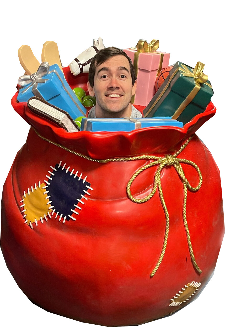 Santa Sack Head Pop-up