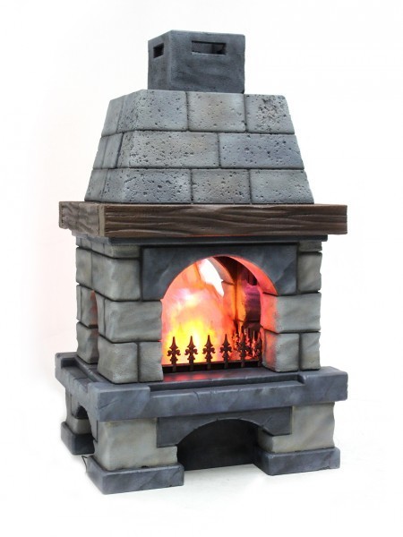 Rustic Fireplace