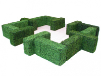 Box Hedge Maze Seating