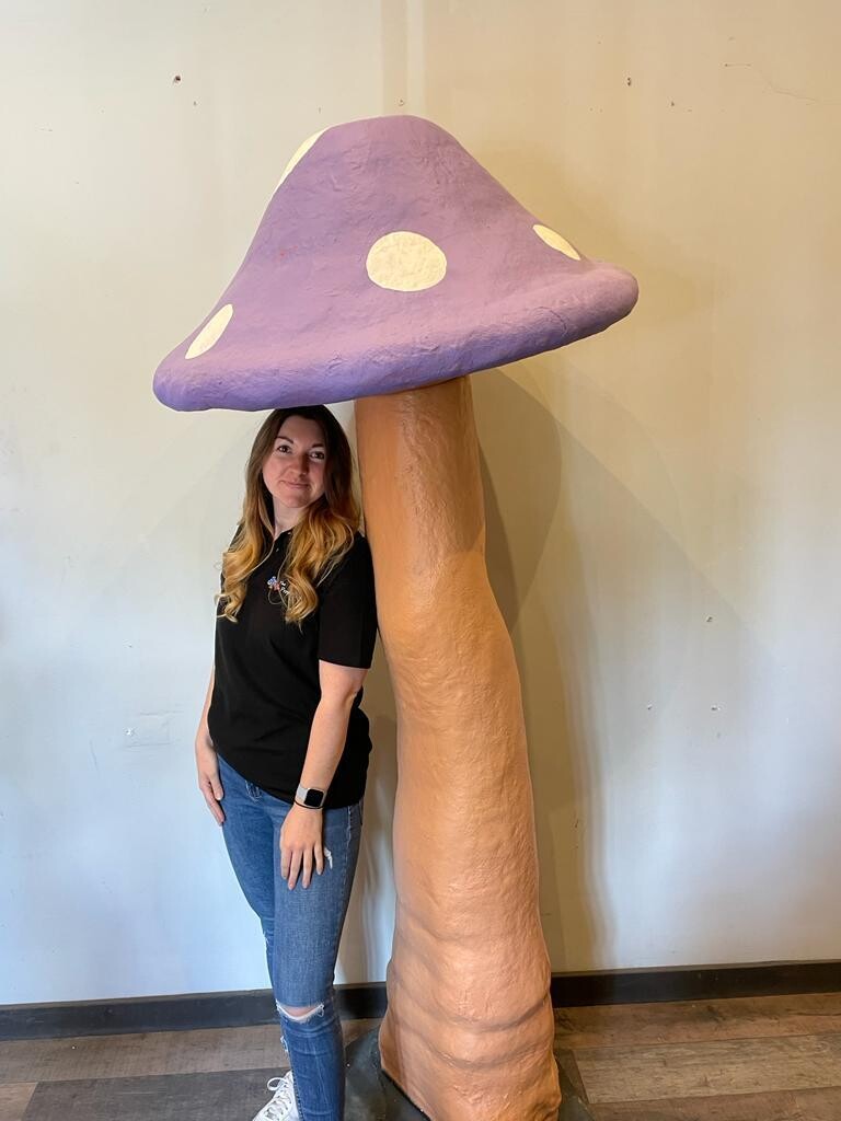 Giant Mushroom - Purple & White