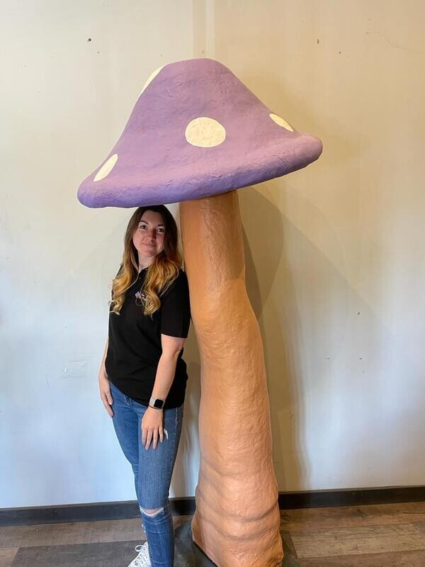 Giant Mushroom - Purple & White