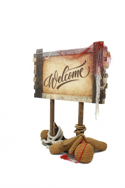 Driftwood Welcome Sign