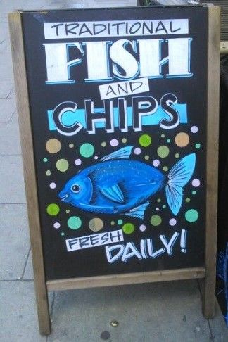 Fish and Chips Sign