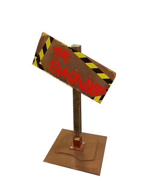 Black Woods Sign