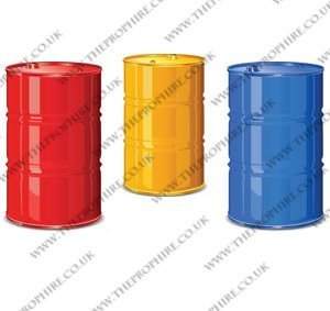 Coloured Oil Barrels