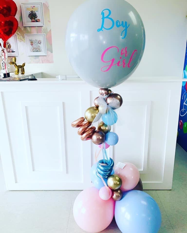 Gender Reveal balloons set