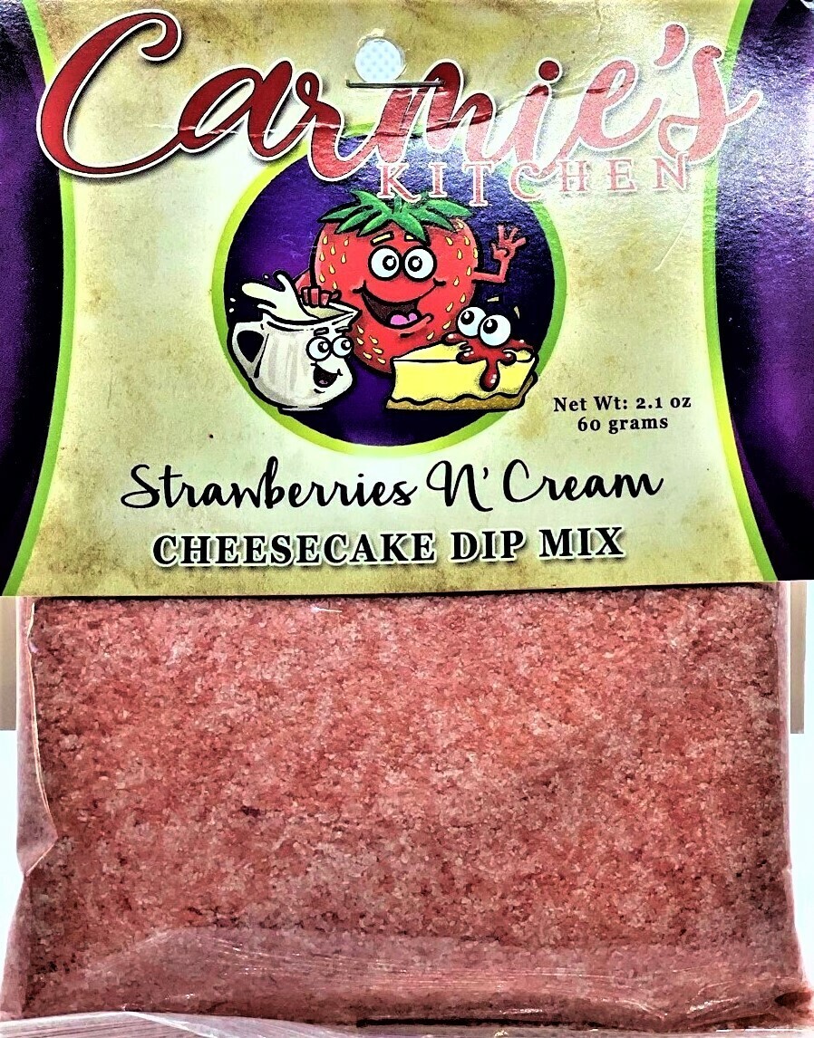 Carmie's Strawberries and Cream Cheesecake Dip