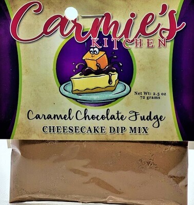 Carmie's Chocolate Caramel Fudge Cheesecake Dip