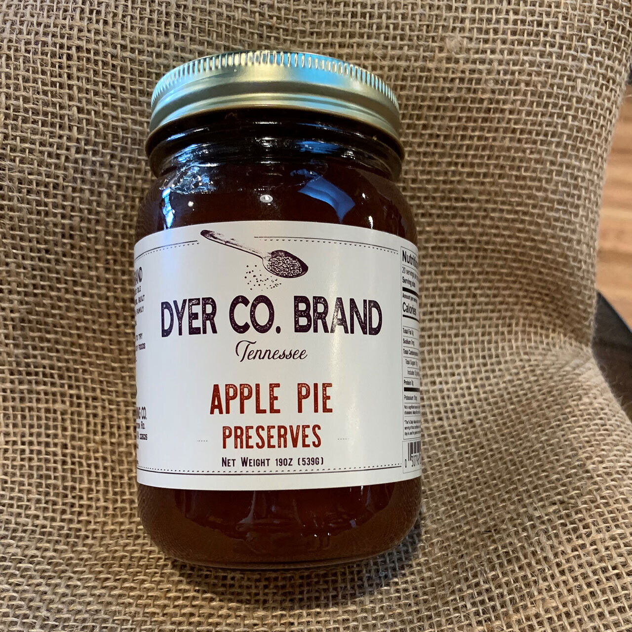 Dyer Co Brand Apple Pie Preserves 19oz