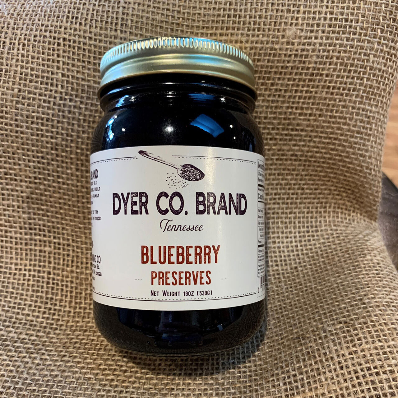 Dyer Co Brand Blueberry Preserves 19oz