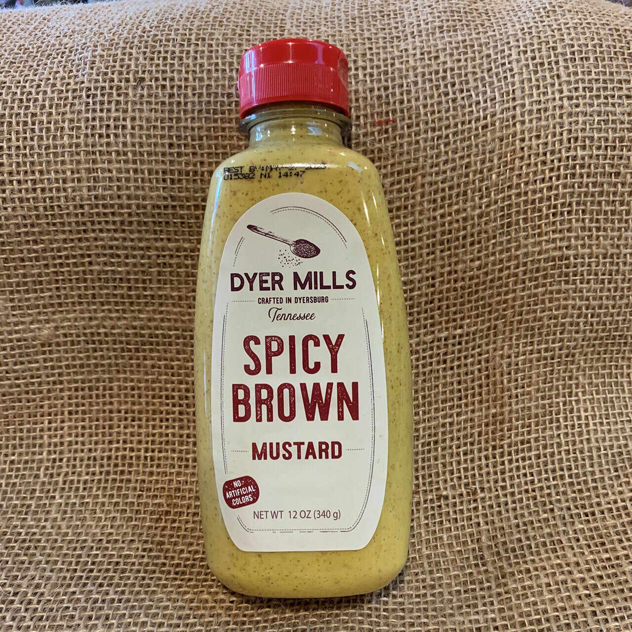 Dyer Mills Spicy Brown Mustard 12 oz