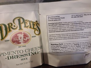 Dr Petes Pimento Cheese Dressing Mix