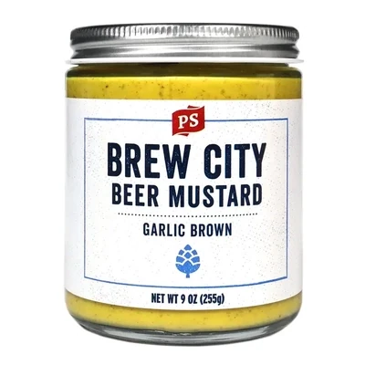 PS Seasoning Brew City Garlic Brown Beer Mustard