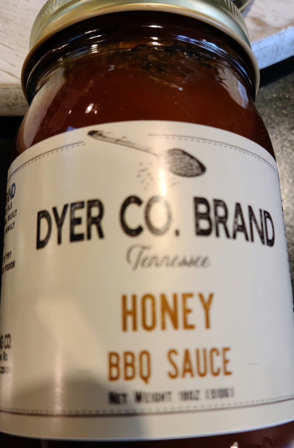 Dyer Co Brand Honey BBQ Sauce