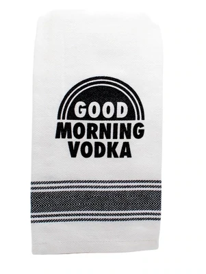 Bruce Julian Good Morning Vodka Hand Towel